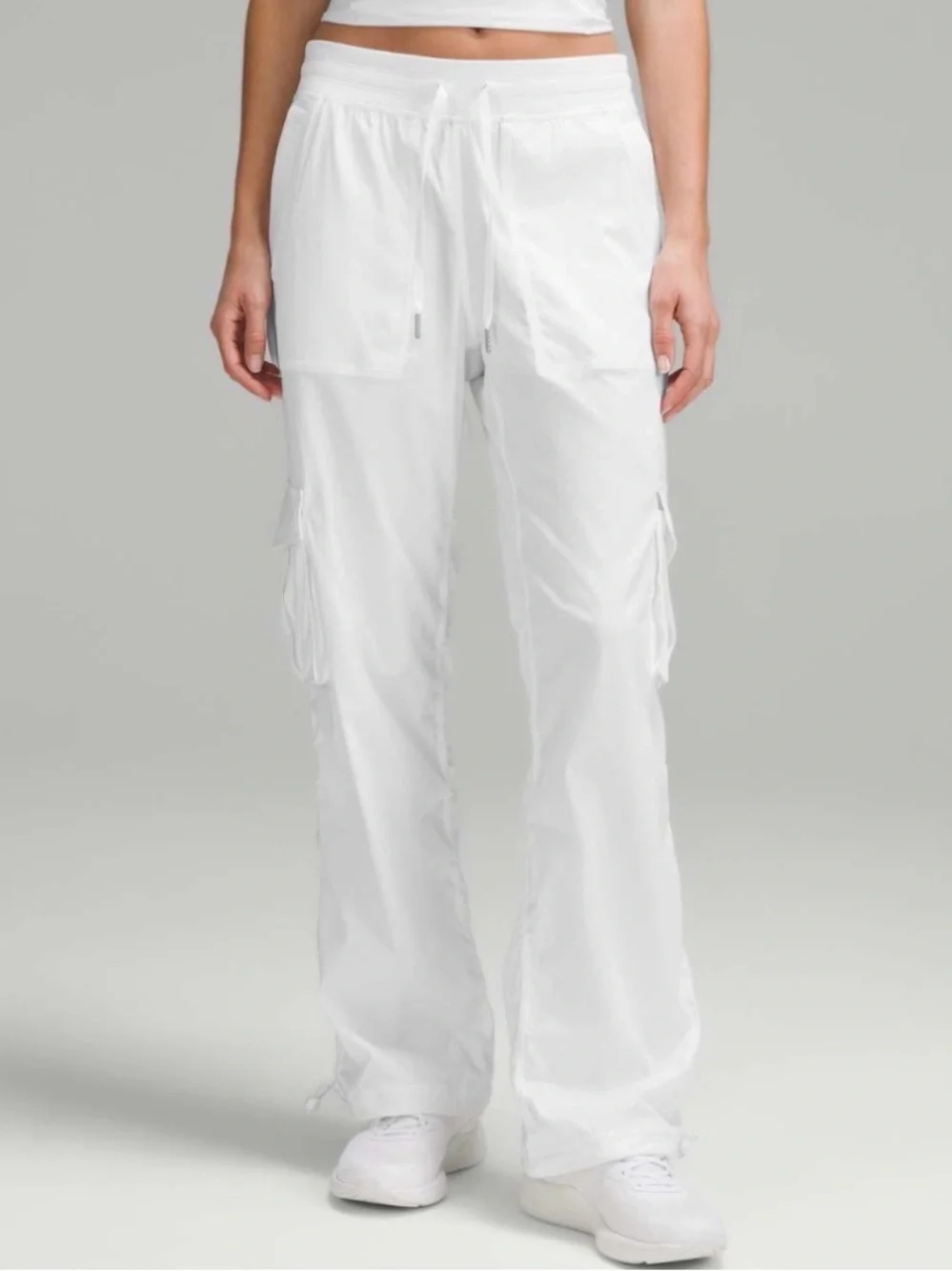 NWT Lululemon Dance Studio Relaxed-Fit Mid-Rise Cargo Pant White Size Small